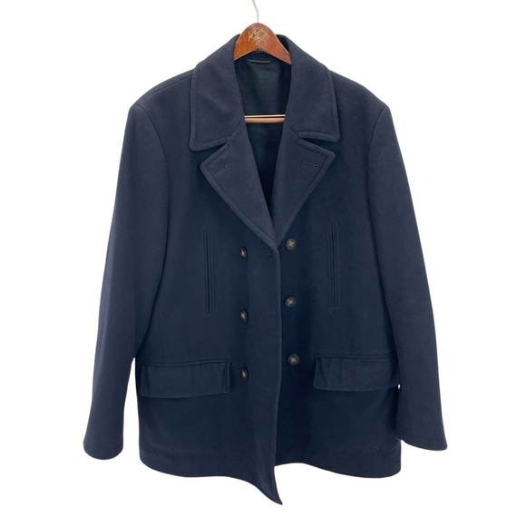 Lauren Ralph Lauren Pea Coat 46R Blue - Picture 4 of 16